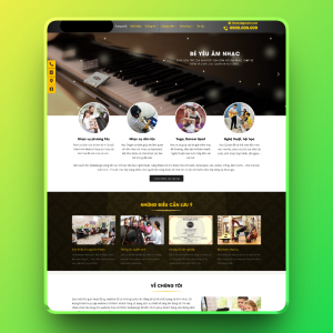 Theme wordpress khoá học piano