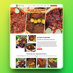 Theme wordpress bán khô bò