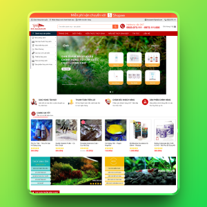 Theme wordpress bán đồ thủy sinh 01