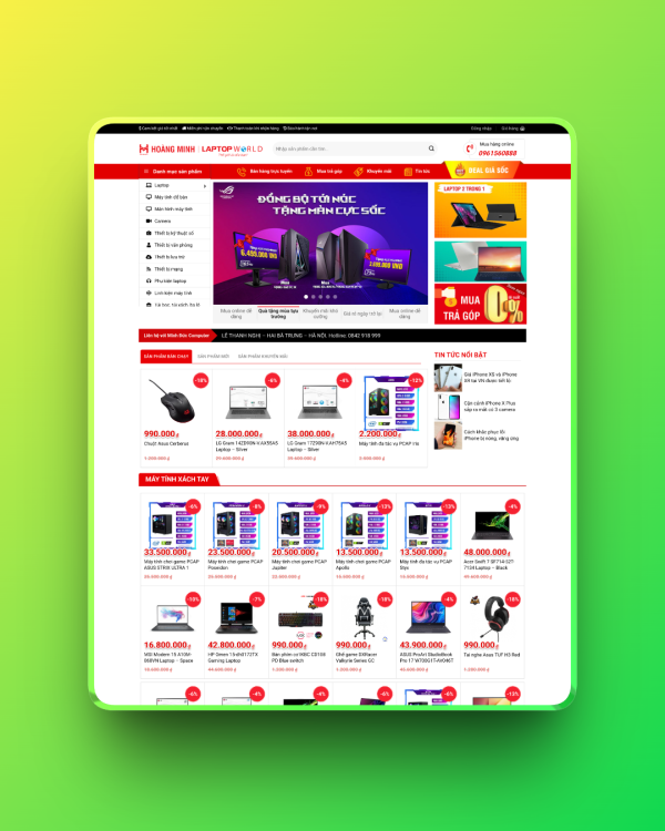 Theme wordpress bán máy tính 03 Theme wordpress bán máy tính 03