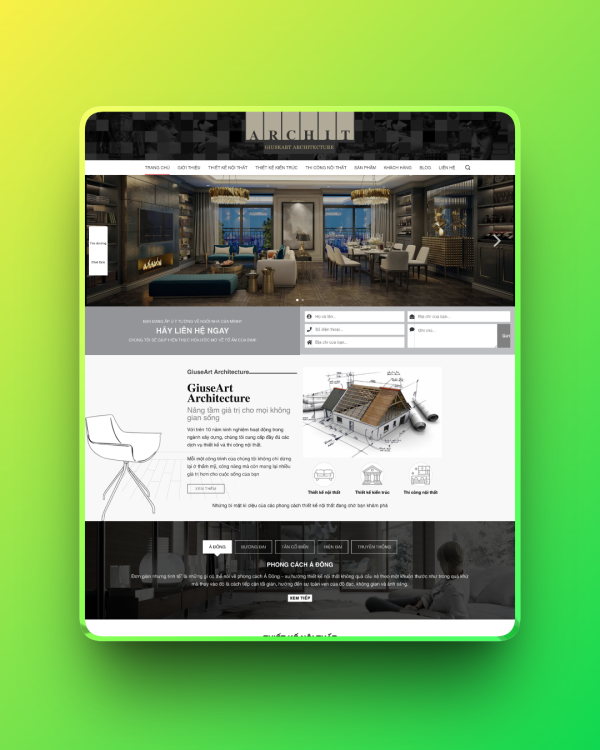 Theme wordpress kiến trúc 03 Theme wordpress kiến trúc 03