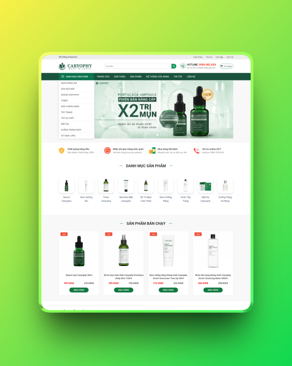 Theme wordpress mỹ phẩm 25 Theme wordpress mỹ phẩm 25