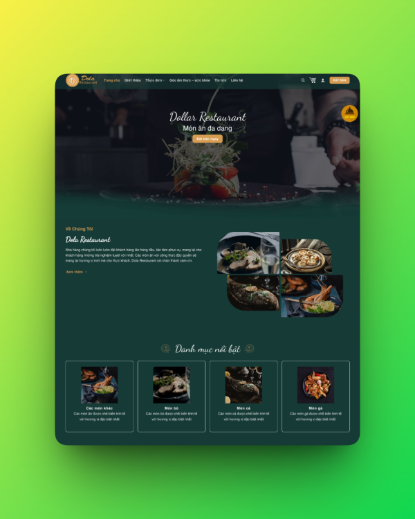 Theme wordpress nhà hàng 05 Theme wordpress nhà hàng 05