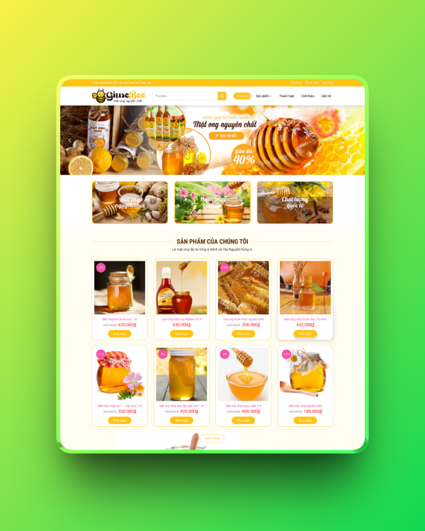 Theme wordpress bán mật ong Theme wordpress bán mật ong