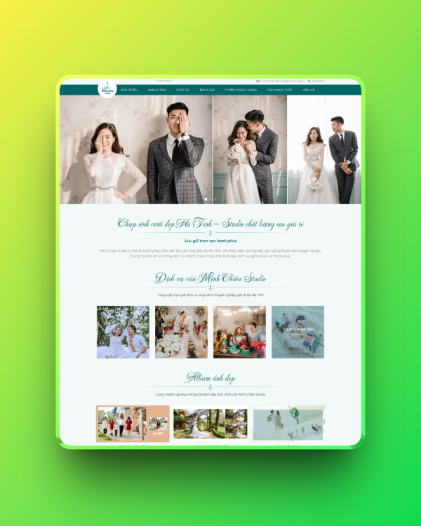 Theme wordpress studio ảnh cưới 03 Theme wordpress studio ảnh cưới 03