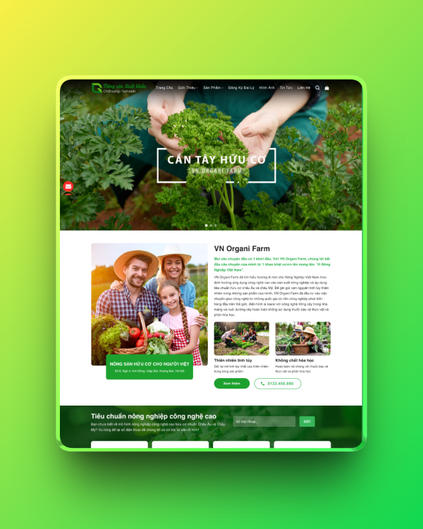 Theme wordpress nông sản 02 Theme wordpress nông sản 02