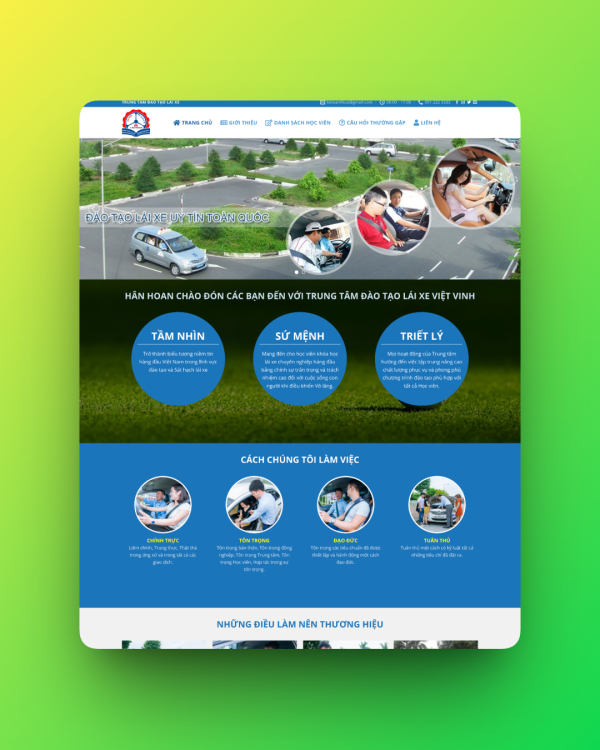 Theme wordpress trường dạy lái xe Theme wordpress trường dạy lái xe