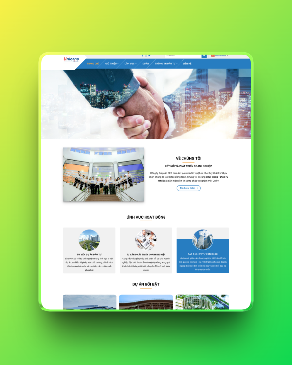Theme wordpress giới thiệu công ty 01 Theme wordpress giới thiệu công ty 01
