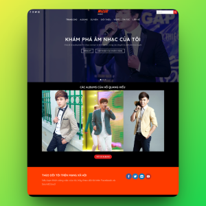 Theme wordpress giới thiệu ca sỹ