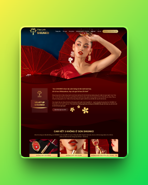 Theme wordpress bán son môi đẹp Theme wordpress bán son môi đẹp