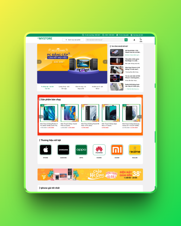 Theme wordpress bán điện thoại 03 Theme wordpress bán điện thoại 03