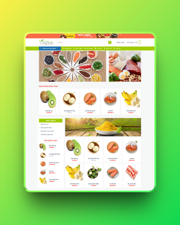Theme wordpress bán thực phẩm tươi Theme wordpress bán thực phẩm tươi