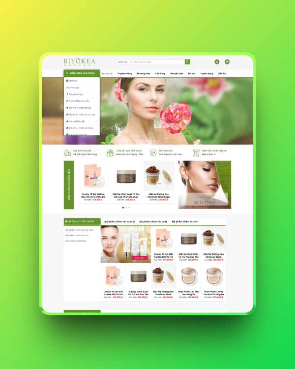 Theme wordpress bán mỹ phẩm đẹp Theme wordpress bán mỹ phẩm đẹp