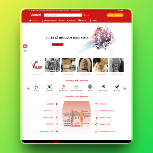 Theme wordpress dịch vụ xăm hình