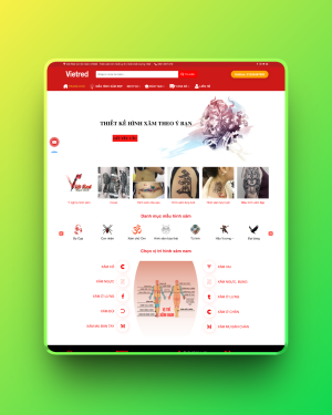 Theme wordpress dịch vụ xăm hình Theme wordpress dịch vụ xăm hình