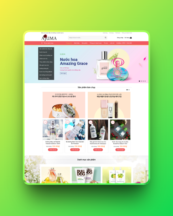 Theme wordpress mỹ phẩm 5 Theme wordpress mỹ phẩm 5