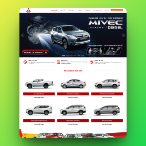 Theme wordpress bán xe Mitsubishi