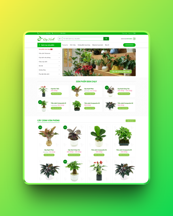 Theme wordpress cây xanh 01 Theme wordpress cây xanh 01