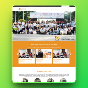 Theme wordpress đào tạo tiếng Đức