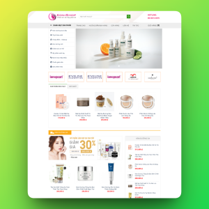 Theme wordpress bán mỹ phẩm