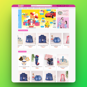 Theme wordpress bán đồ trẻ em 01