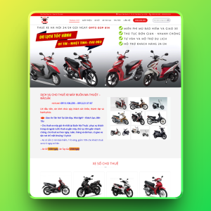 Theme wordpress dịch vụ cho thuê xe máy