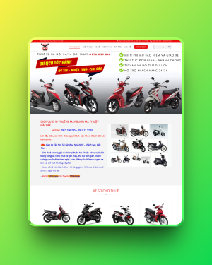 Theme wordpress dịch vụ cho thuê xe máy Theme wordpress dịch vụ cho thuê xe máy