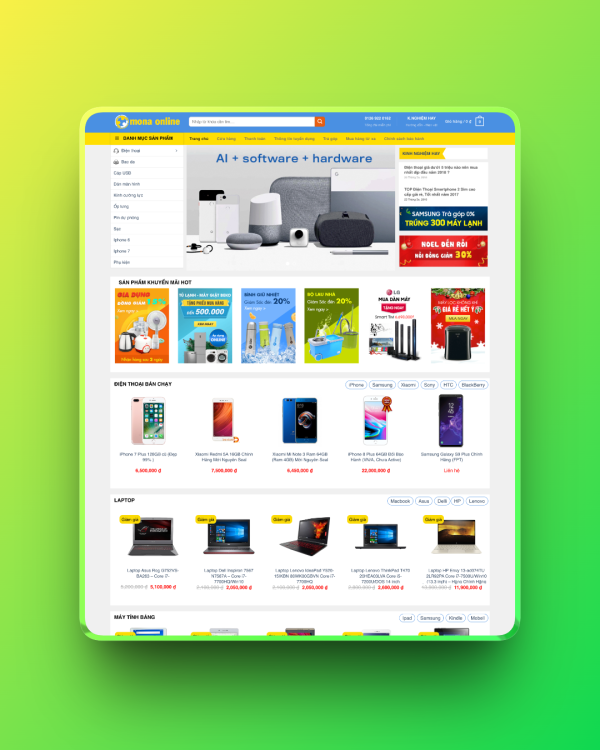 Theme wordpress điện máy xanh 02 Theme wordpress điện máy xanh 02