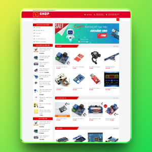 Theme wordpress bán linh kiện 01