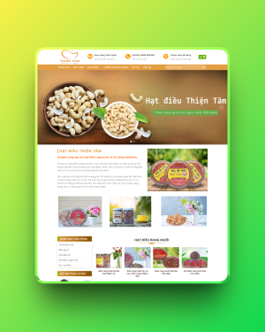 Theme wordpress nông sản hạt điều 01 Theme wordpress nông sản hạt điều 01