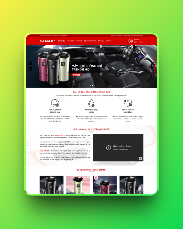 Theme wordpress bán máy lọc khí Theme wordpress bán máy lọc khí