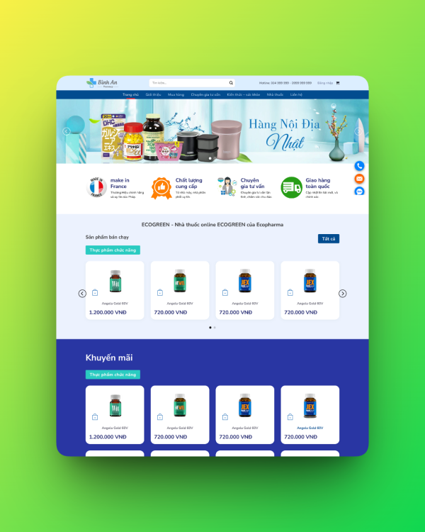 Theme wordpress nhà thuốc 07 Theme wordpress nhà thuốc 07