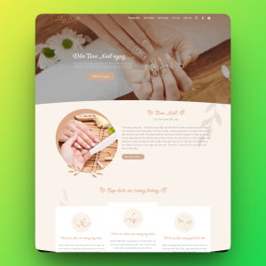 Theme wordpress dịch vụ nail và phụ kiện