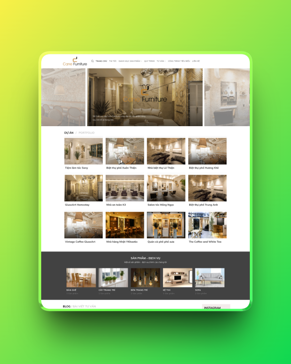 Theme wordpress nội thất 03 Theme wordpress nội thất 03