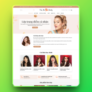 Theme wordpress dạy trang điểm
