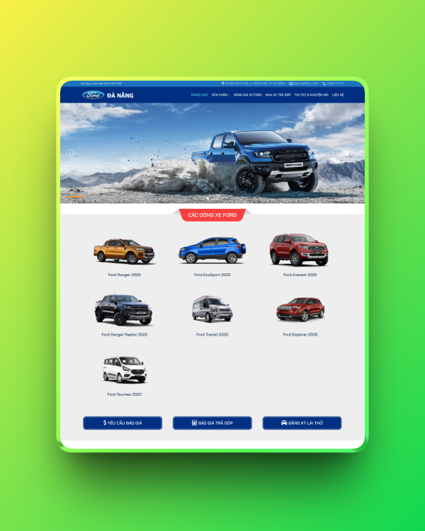 Theme wordpress showroom ô tô ford Theme wordpress showroom ô tô ford