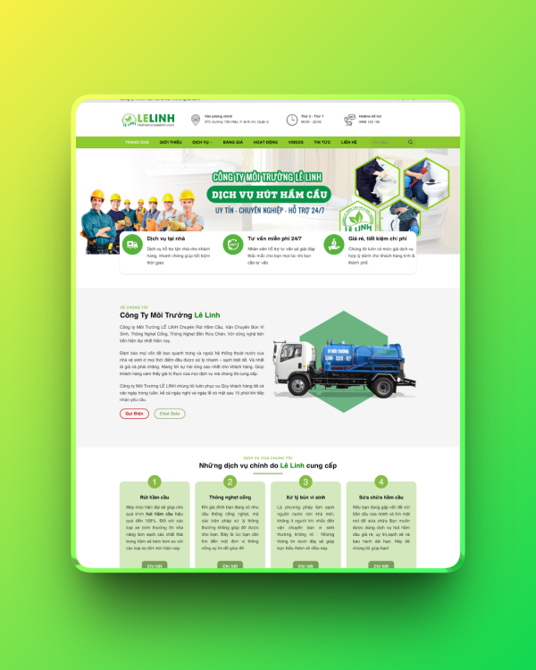 Theme wordpress hút hầm cầu Theme wordpress hút hầm cầu