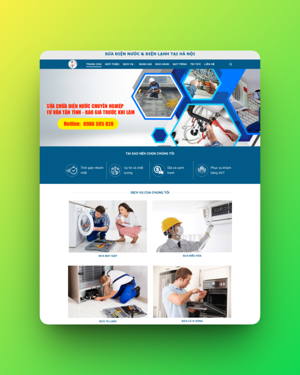 Theme wordpress dịch vụ điện nước 02 Theme wordpress dịch vụ điện nước 02