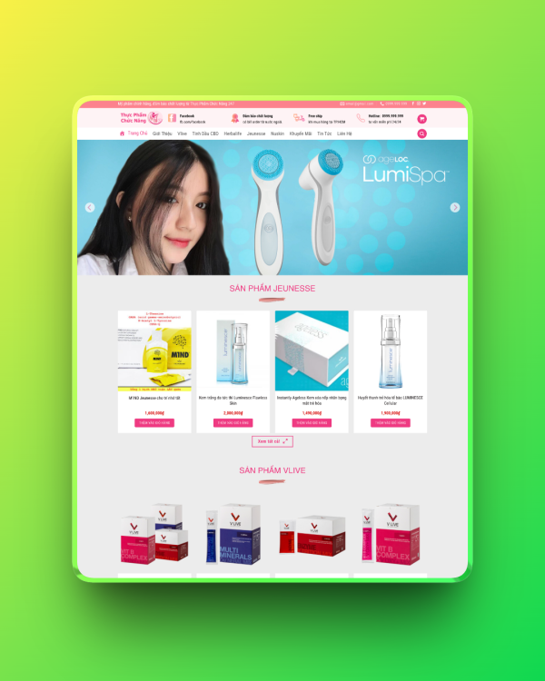 Theme wordpress thực phẩm chức năng 04 Theme wordpress thực phẩm chức năng 04
