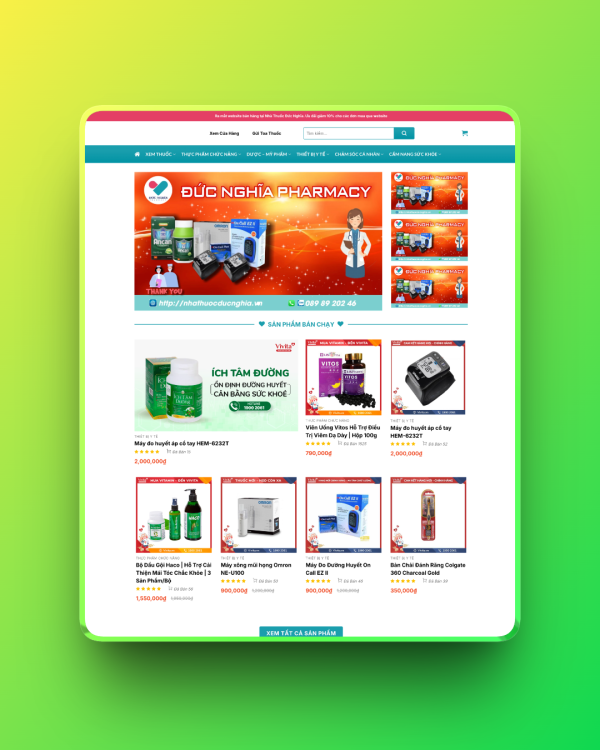 Theme wordpress nhà thuốc 01 Theme wordpress nhà thuốc 01