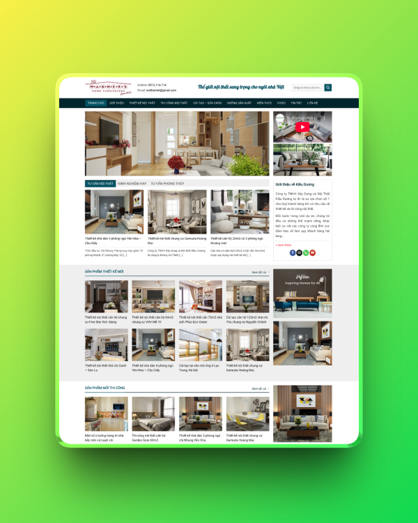 Theme wordpress nội thất 05 Theme wordpress nội thất 05