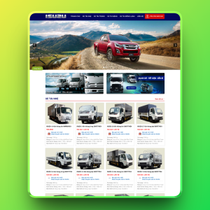 Theme wordpress bán xe Isuzu