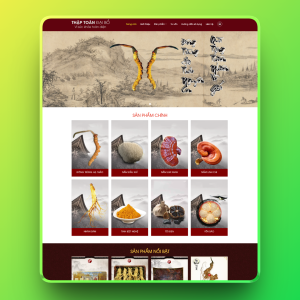 Theme wordpress bán nấm đông trùng hạ thảo