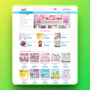Theme wordpress bán đồ trang trí sinh nhật