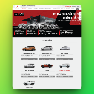 Theme wordpress bán xe mitsubishi 01