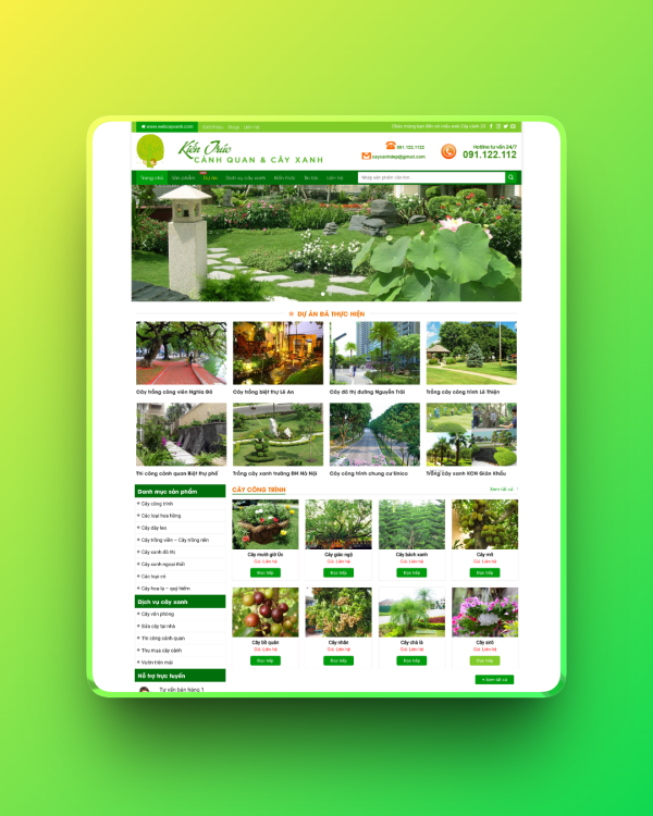 Theme wordpress bán cây xanh Theme wordpress bán cây xanh