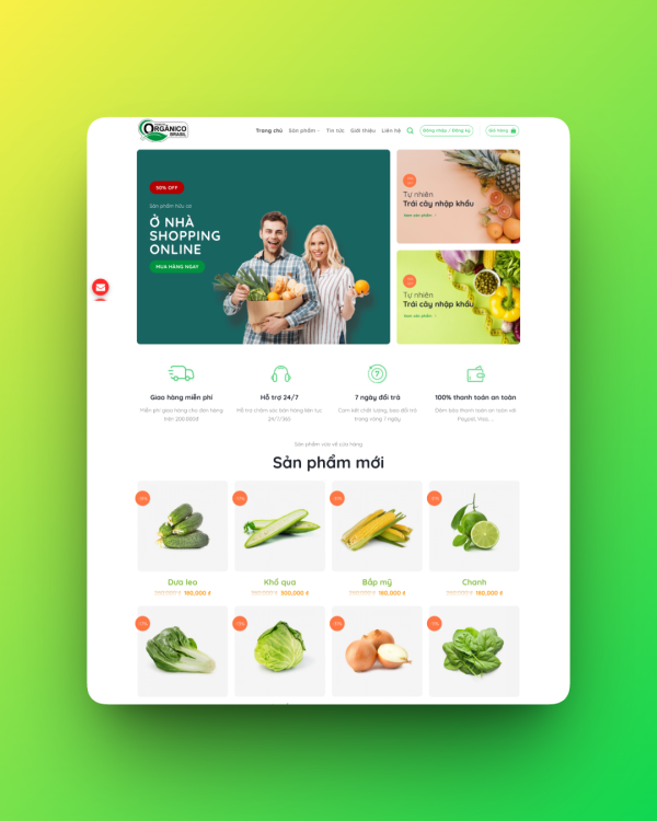 Theme wordpress bán thực phẩm sạch 04 Theme wordpress bán thực phẩm sạch 04