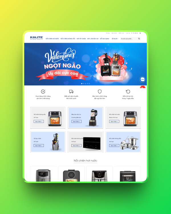 Theme wordpress bán nồi chiên không dầu Theme wordpress bán nồi chiên không dầu