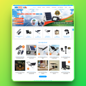 Theme wordpress bán đèn năng lượng mặt trời