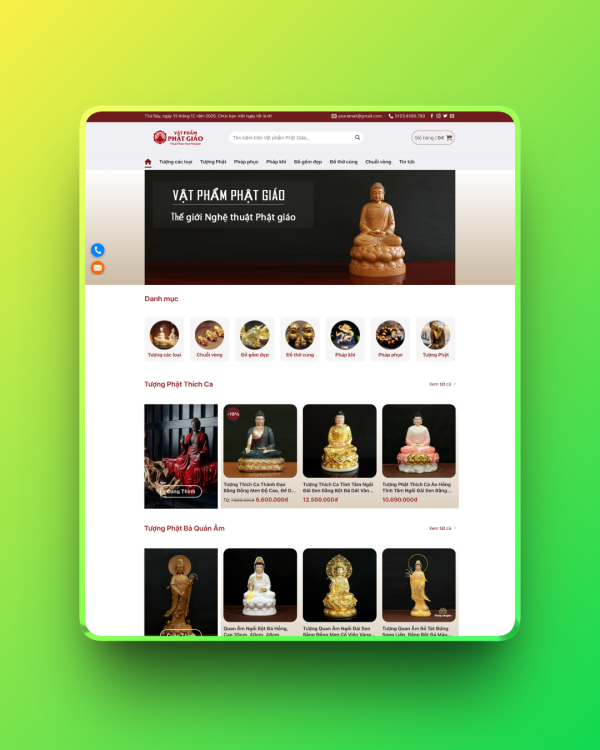 Theme wordpress bán vật phẩm thờ Theme wordpress bán vật phẩm thờ
